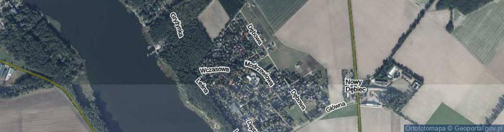 Zdjęcie satelitarne Modrzewiowa ul.